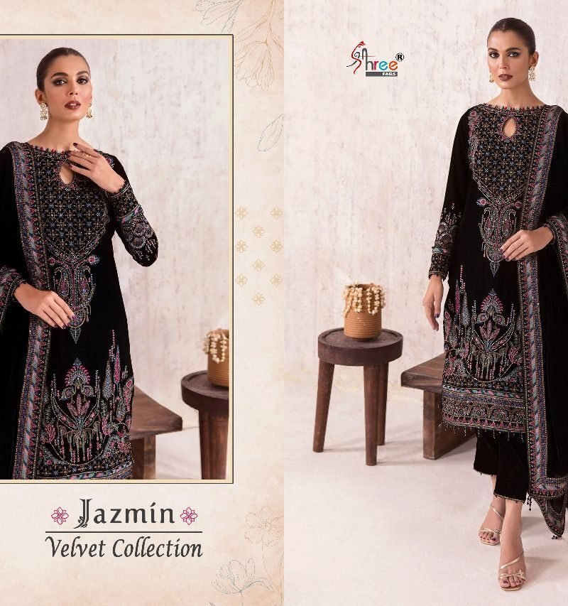 Jazmin Velvet Collection Shree Fabs Pashmina Pakistani Salwar Suits