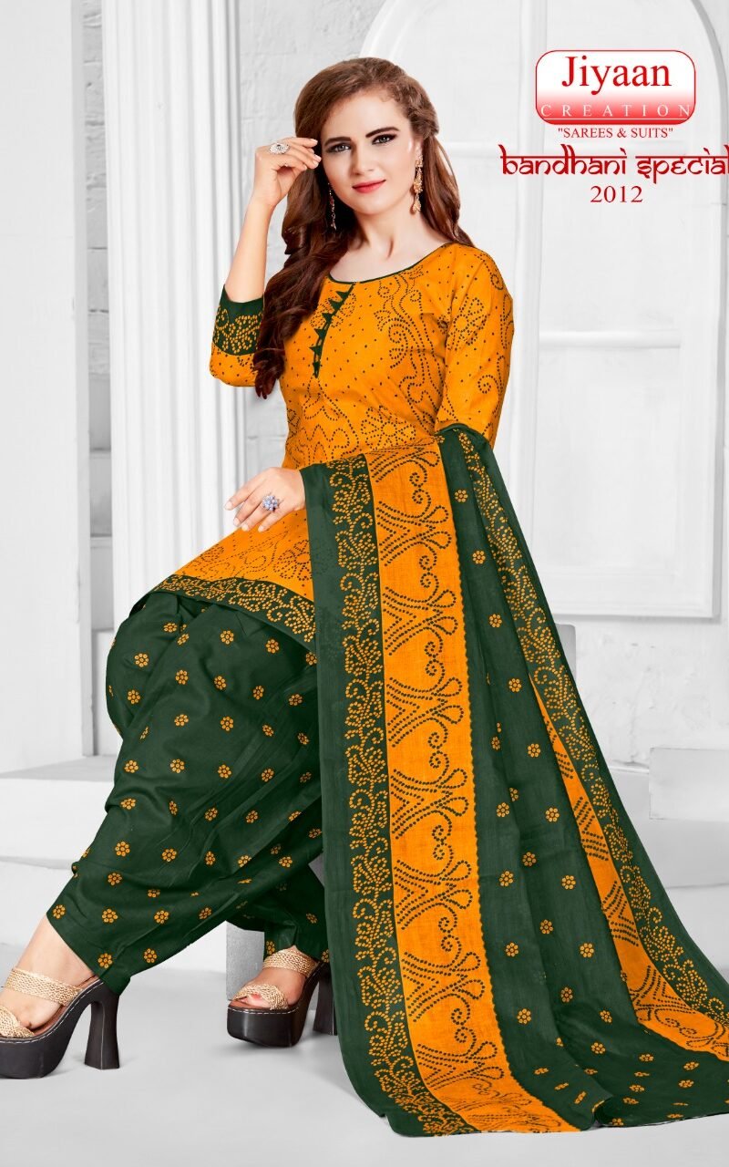 Jiyaan Bandhani Special Vol 2 Wholesale Cotton Dress Material