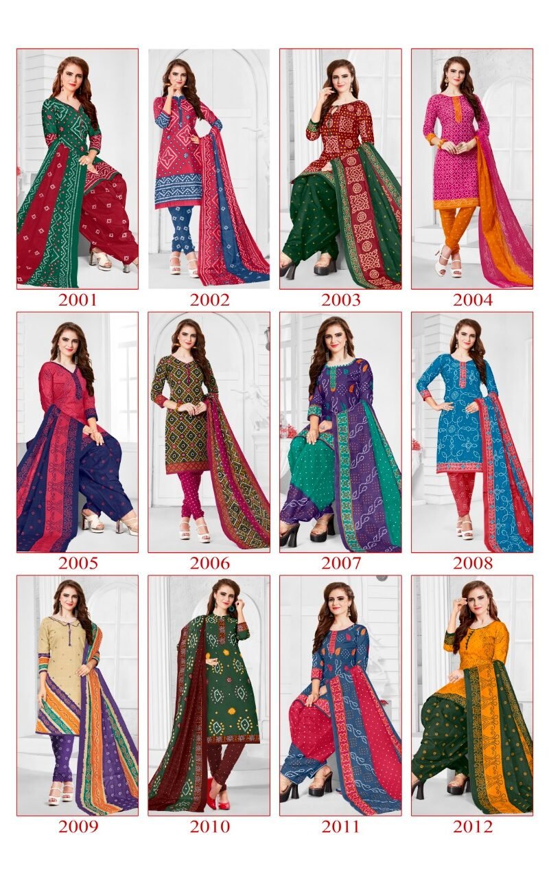 Jiyaan Bandhani Special Vol 2 Wholesale Cotton Dress Material