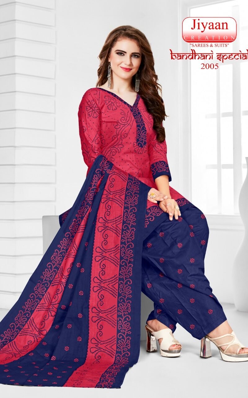 Jiyaan Bandhani Special Vol 2 Wholesale Cotton Dress Material