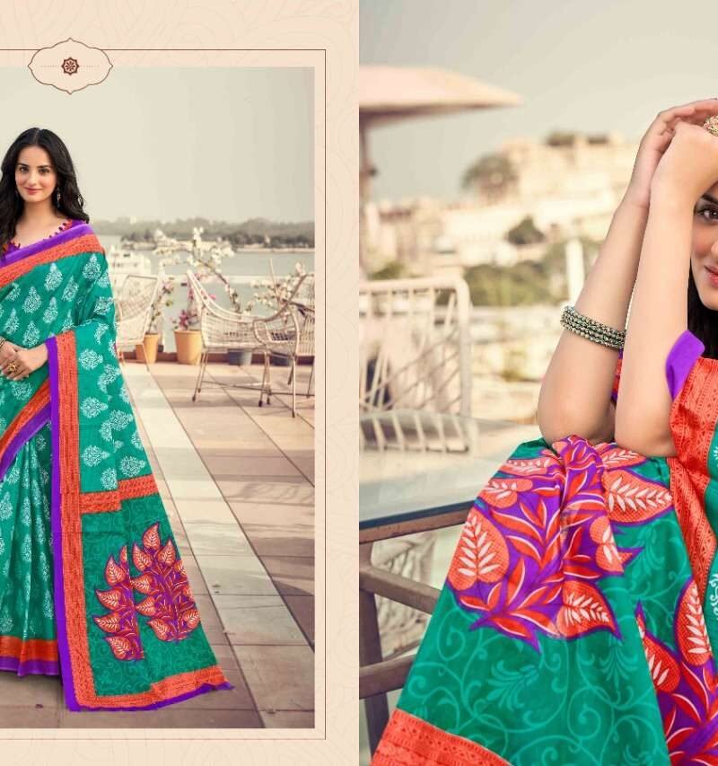 Jiyaan Resham Cotton Saree With B.P Surat Wholesale Saree Market - Wholesale Saree