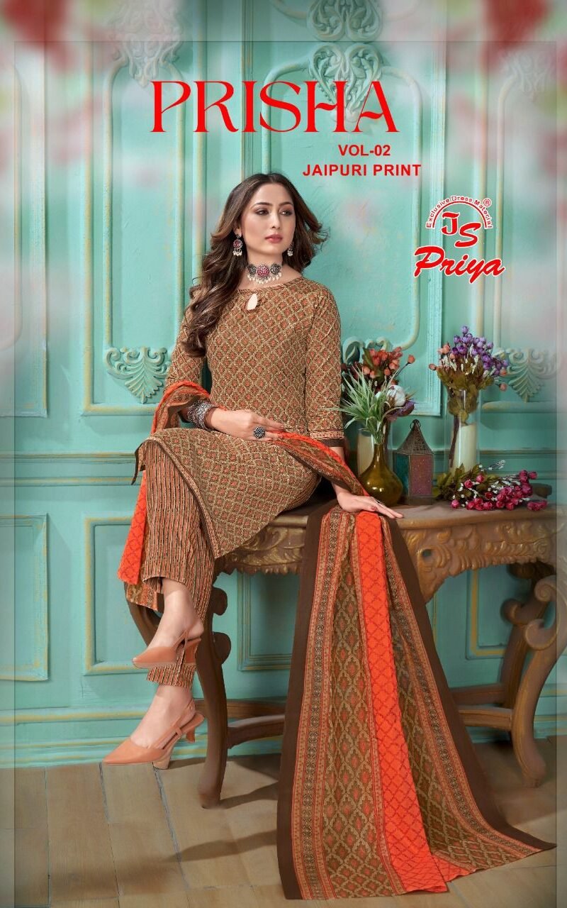 Js Priya Prisha Vol 2 Wholesale Cotton Dress Material