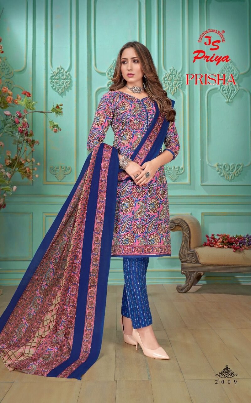 Js Priya Prisha Vol 2 Wholesale Cotton Dress Material