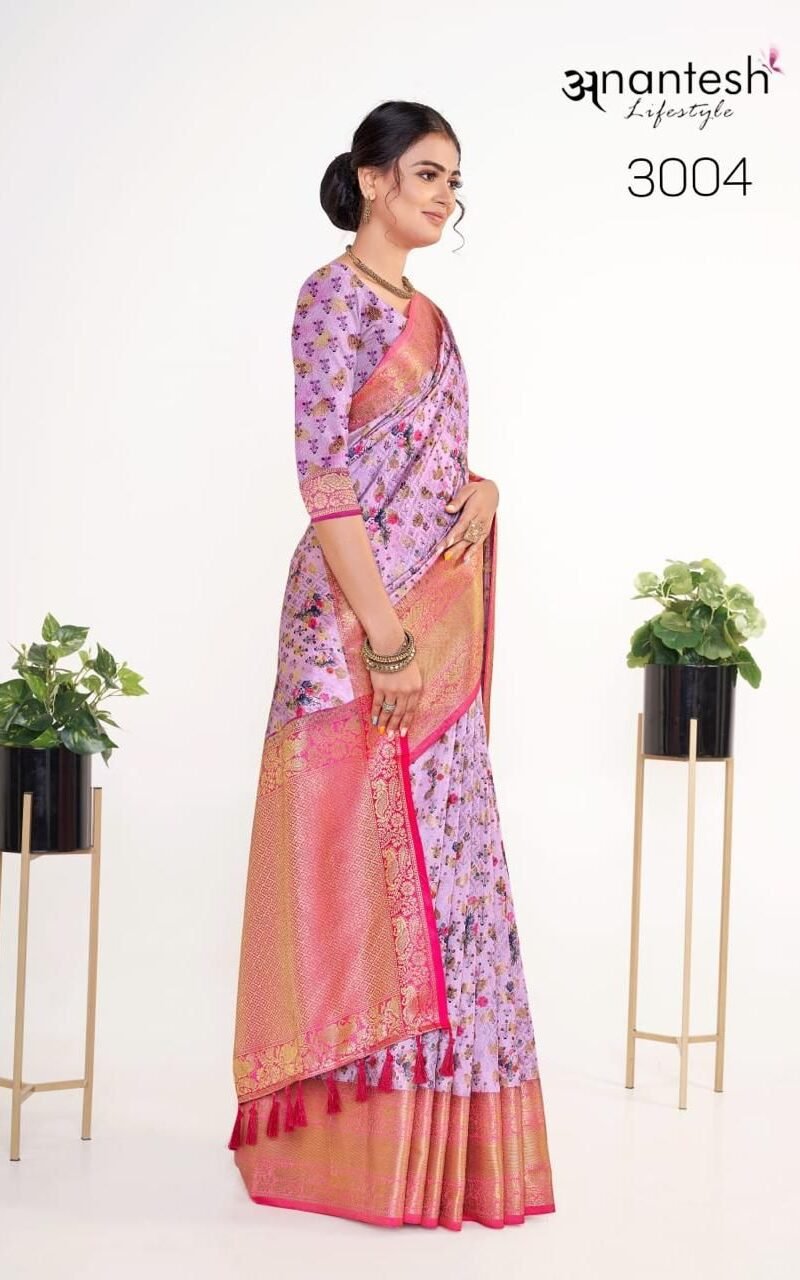 Kalamkari Pattu Silk Anantesh Lifestyle Wholesale Saree Market - Wholesale Saree