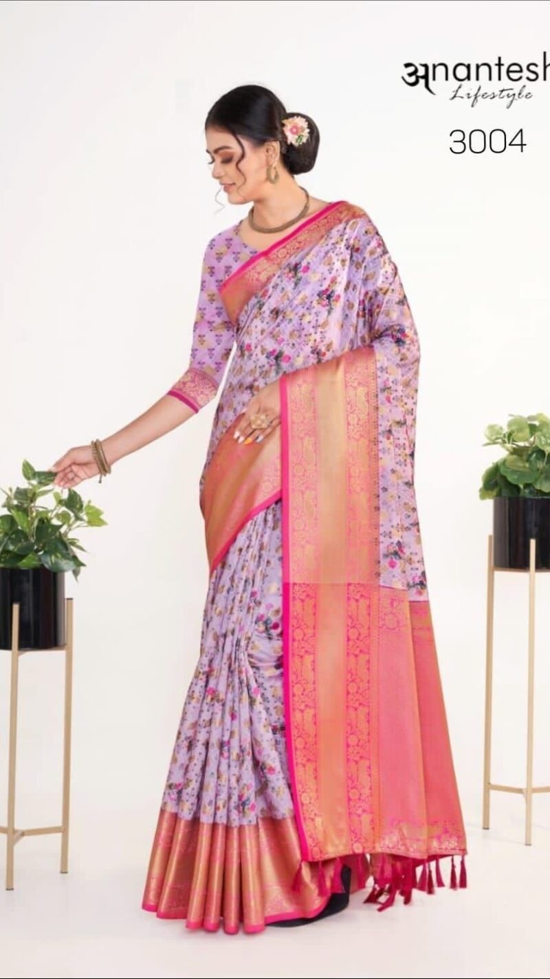 Kalamkari Pattu Silk Anantesh Lifestyle Wholesale Saree Market - Wholesale Saree