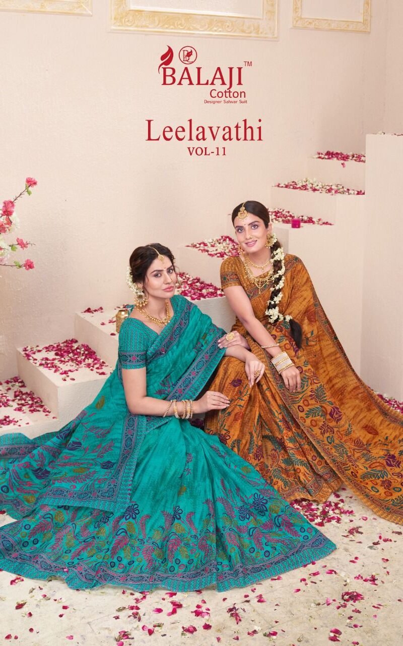 Leelavathi Vol 11 Balaji Cotton Wholesale Market Surat Saree - Wholesale Saree