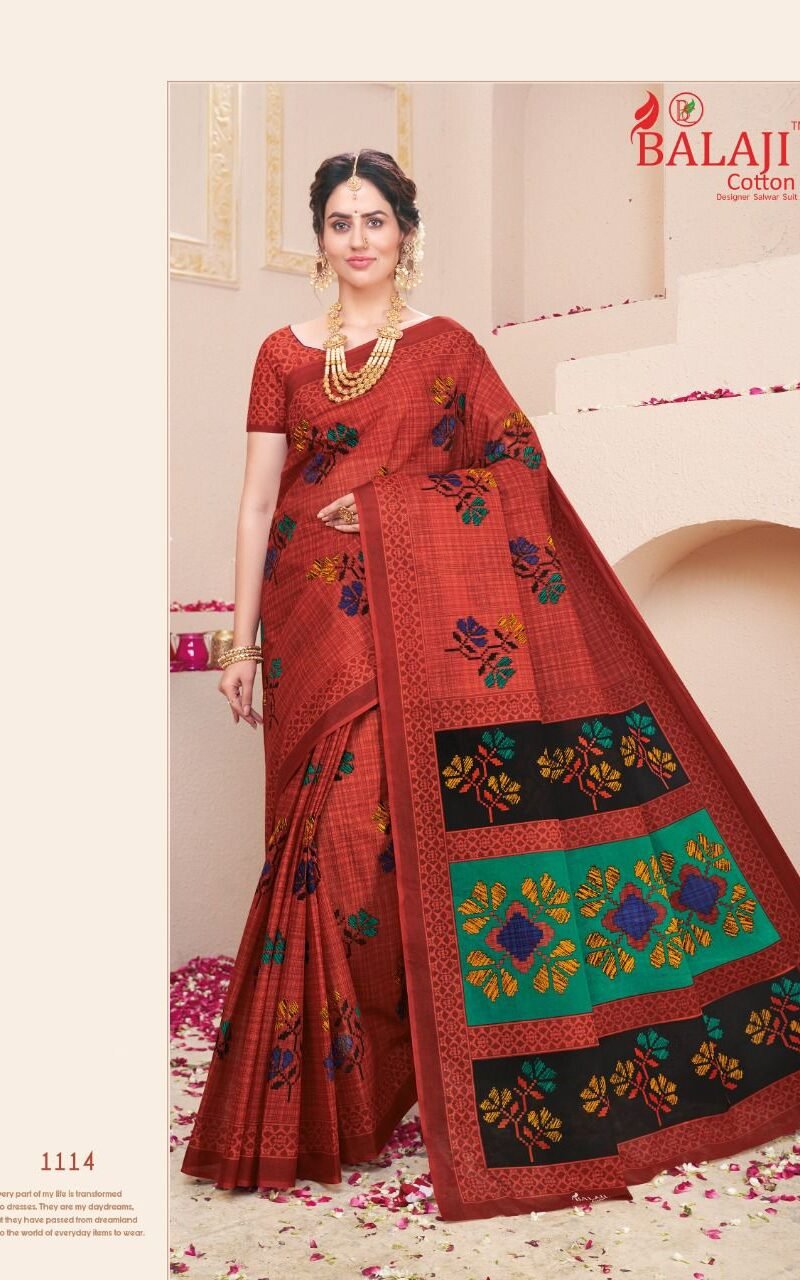 Leelavathi Vol 11 Balaji Cotton Wholesale Market Surat Saree - Wholesale Saree