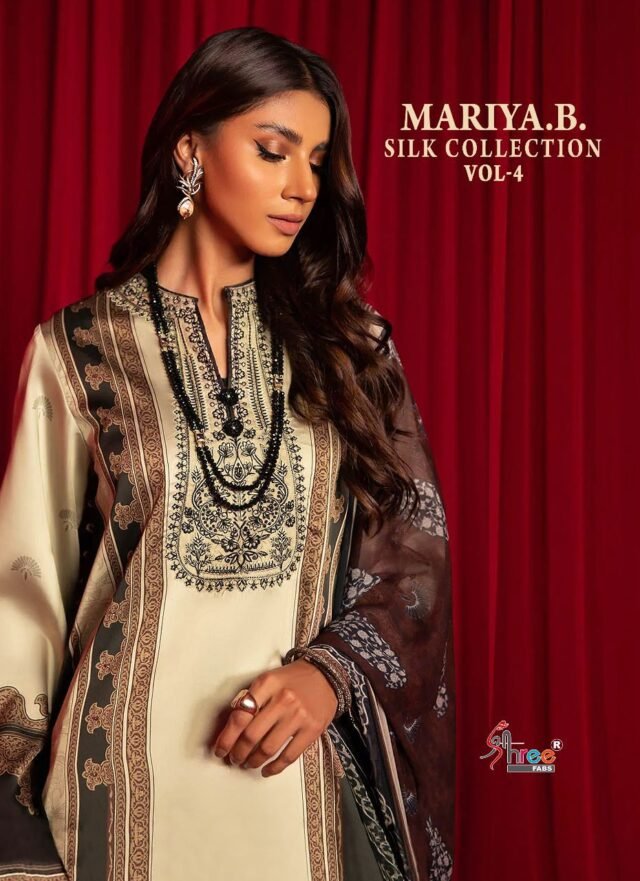 Maria B Silk Collection Vol 4 Shree Fabs Pakistani Salwar Suits