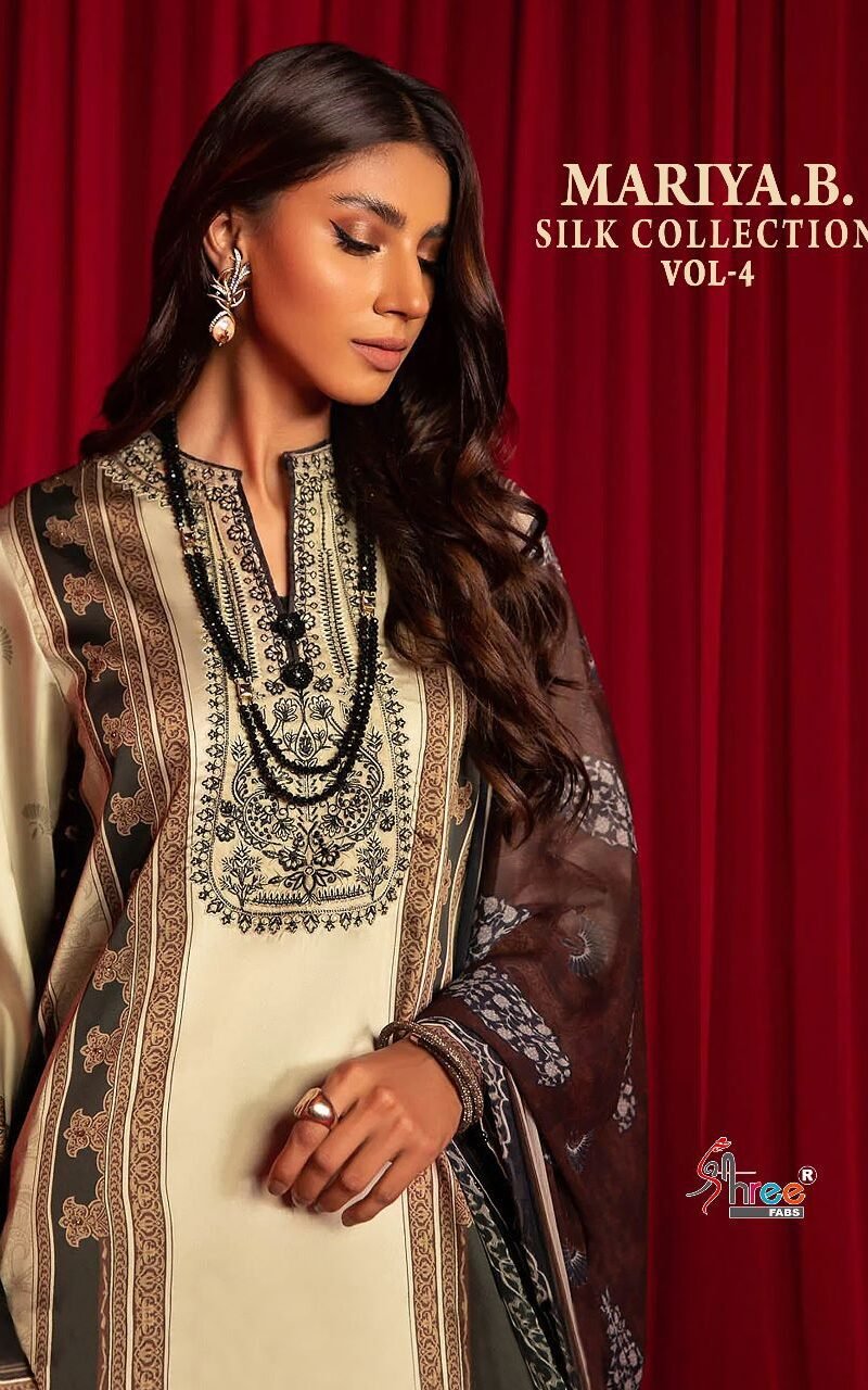 Maria B Silk Collection Vol 4 Shree Fabs Pakistani Salwar Suits