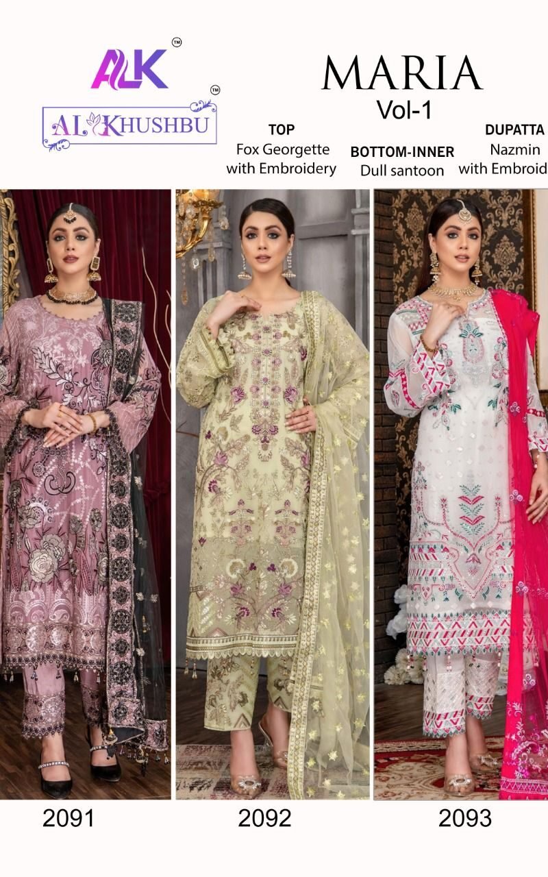 Maria Vol 1 Al Khushbu Pakistani Salwar Suits