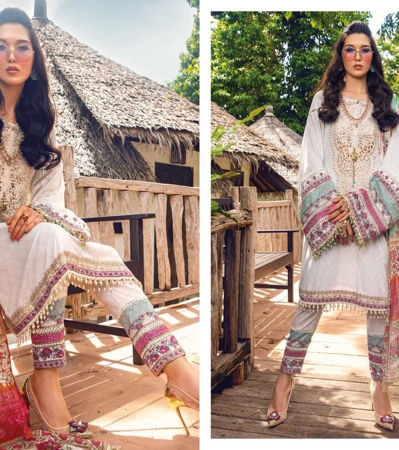 Mariab Mprint 22 Vol 3 Deepsy Pashmina Pakistani Salwar Suits