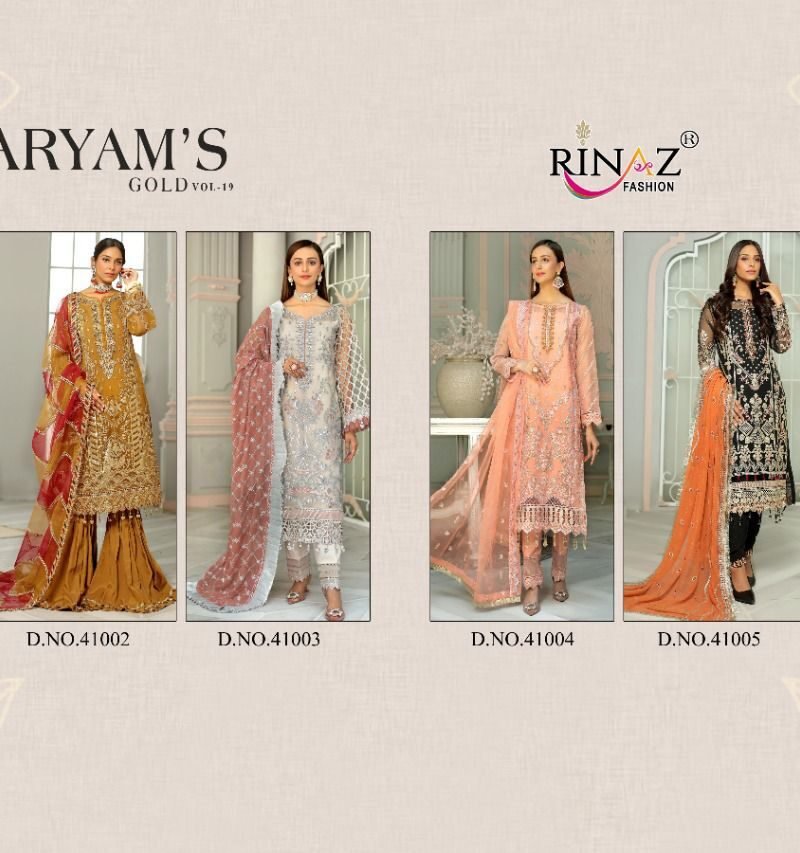 Maryam Gold Vol 19 Rinaz Fashion Pakistani Salwar Suits