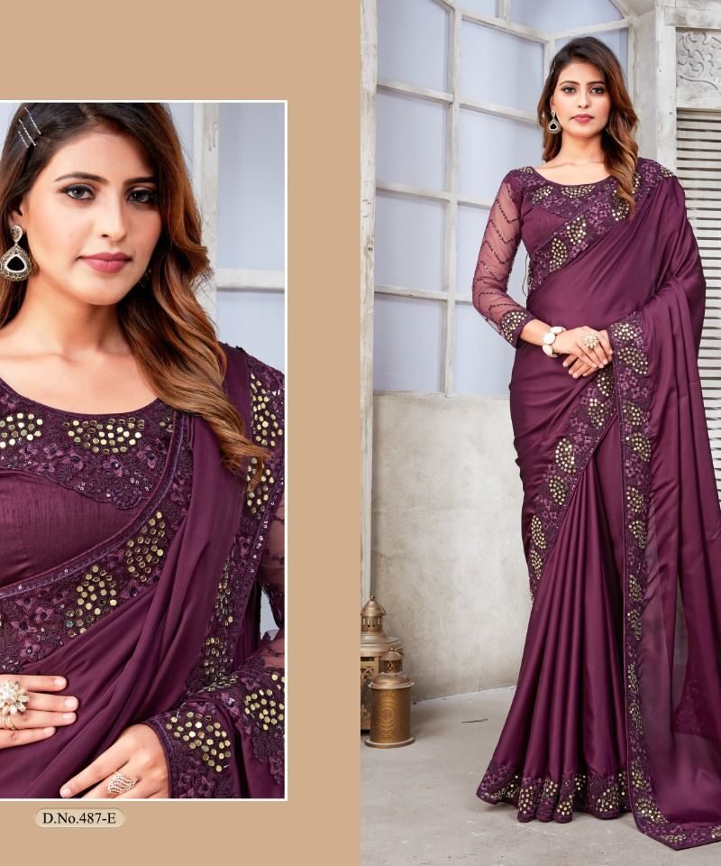 Mehek 487a To 487e Sarees Wholesale Saree In Surat - Wholesale Saree