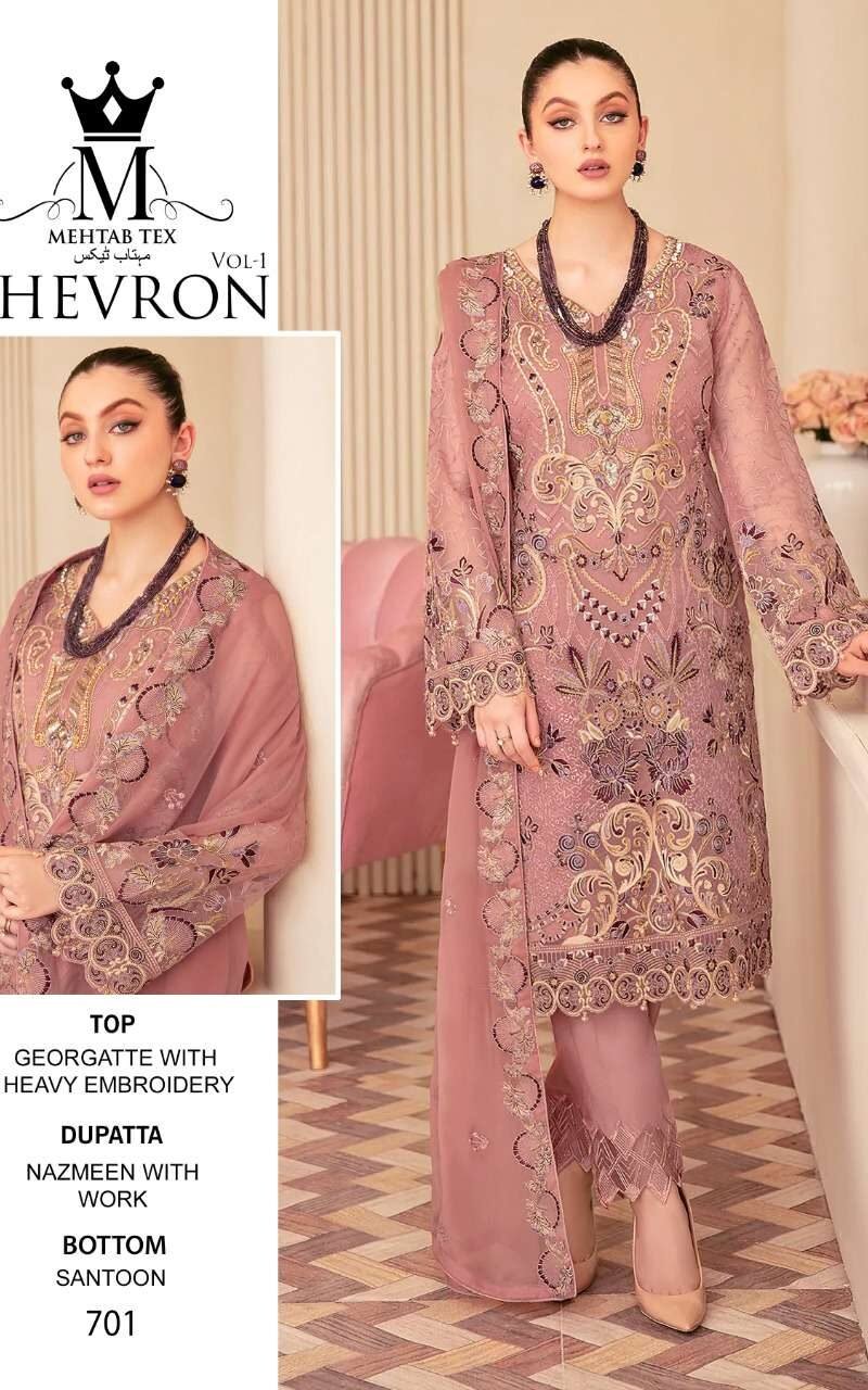 Mehtab Chevron Vol 1 Pakistani Salwar Suits
