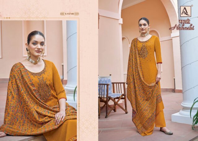 Nakashi Alok Suit Pashmina Suits Wholesale Online