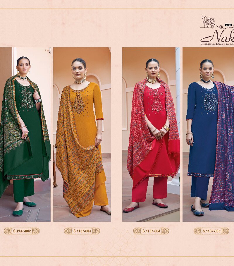 Nakashi Alok Suit Pashmina Suits Wholesale Online