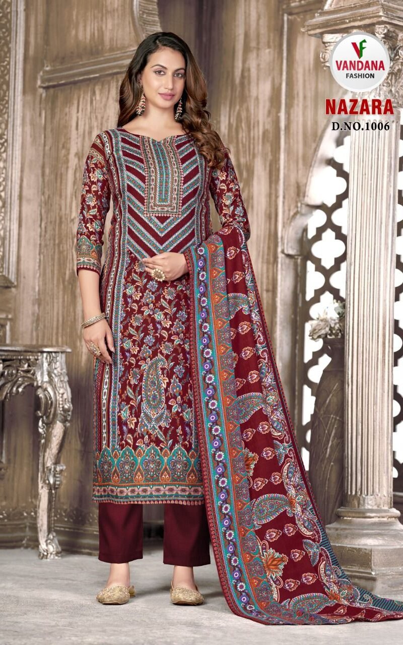 Nazara Vandana Fashion Pashmina Suits Wholesale Online