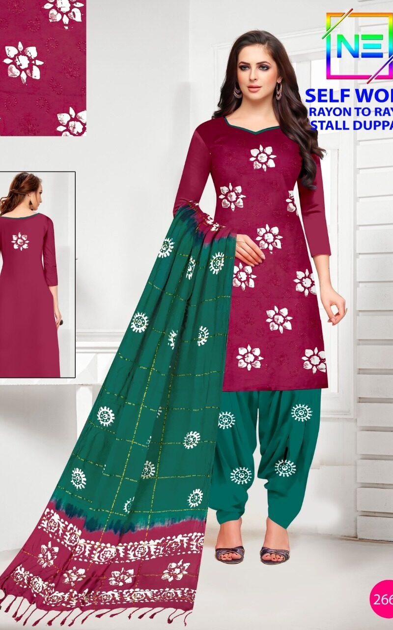 Nemi Wax Batik Self Work Wholesale Cotton Dress Material