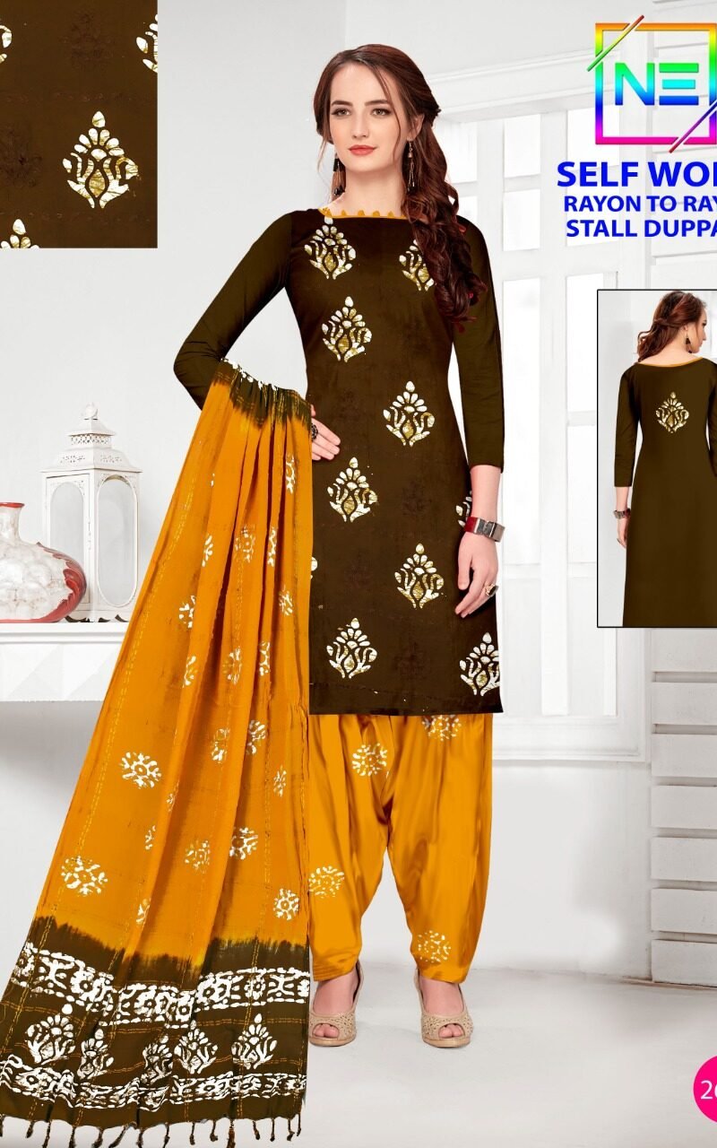 Nemi Wax Batik Self Work Wholesale Cotton Dress Material