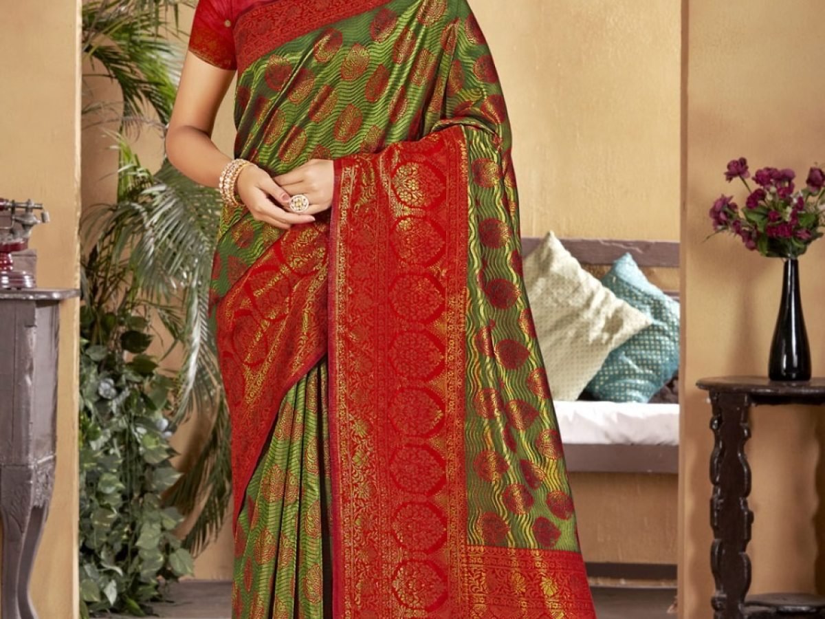 Multi Colour Premium Chiffon Silk Saree - Teeya Creation - 4139280