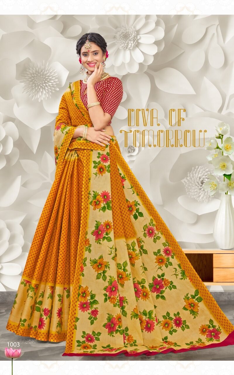 Rajnigandha Premium Cotton Sarees Wholesale Surat Saree Market - Wholesale Saree