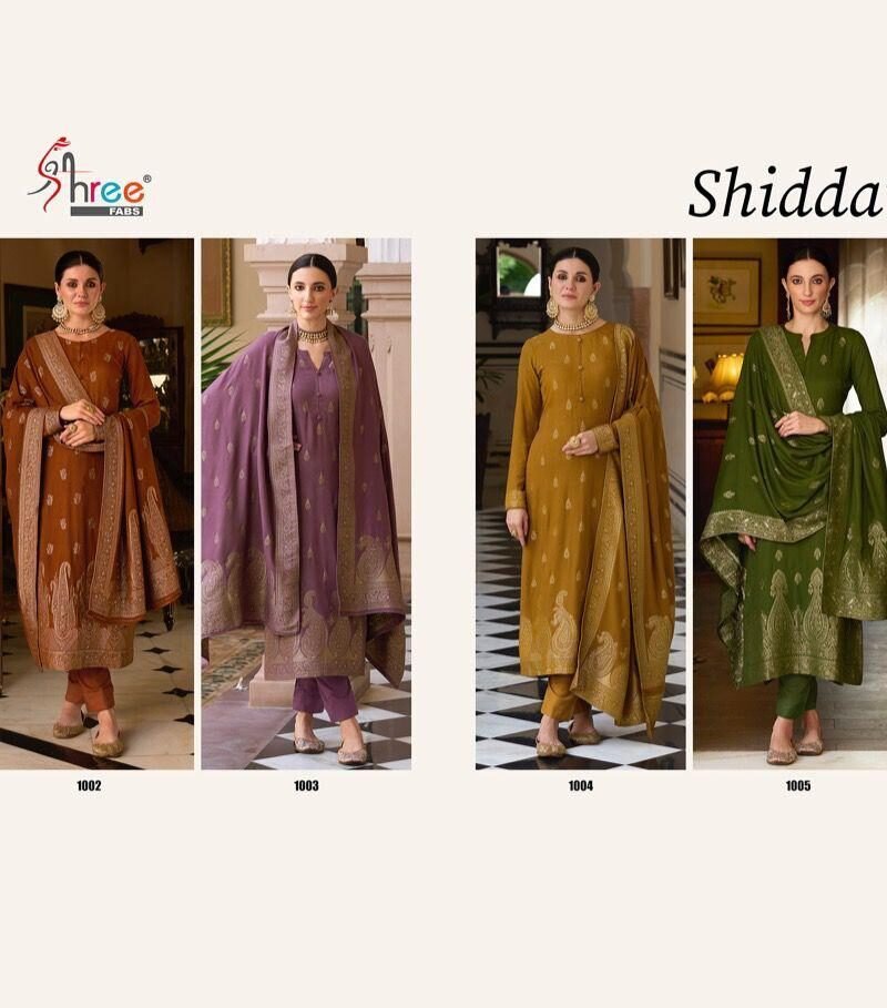 Shiddat Shree Pashmina Pakistani Salwar Suits