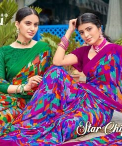 Star Chiffon 84th Edition Ruchi Wholesale Saree Market Surat - Wholesale Saree