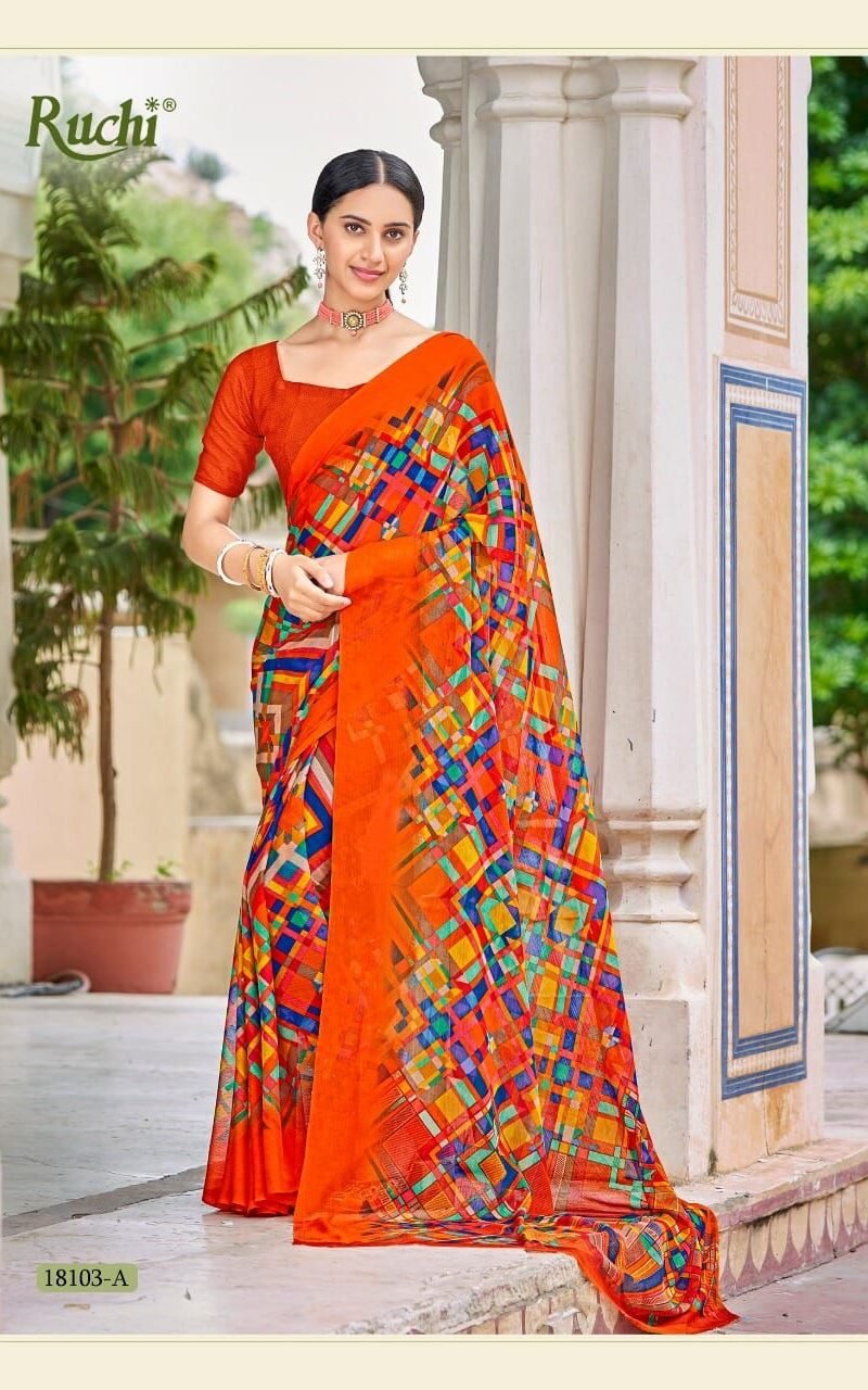 Star Chiffon 84th Edition Ruchi Wholesale Saree Market Surat - Wholesale Saree