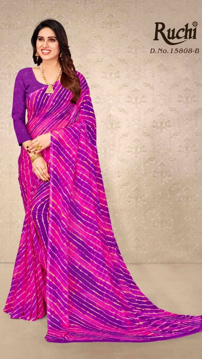 Star Chiffon Ruchi Wholesale Saree Market Delhi - Wholesale Saree