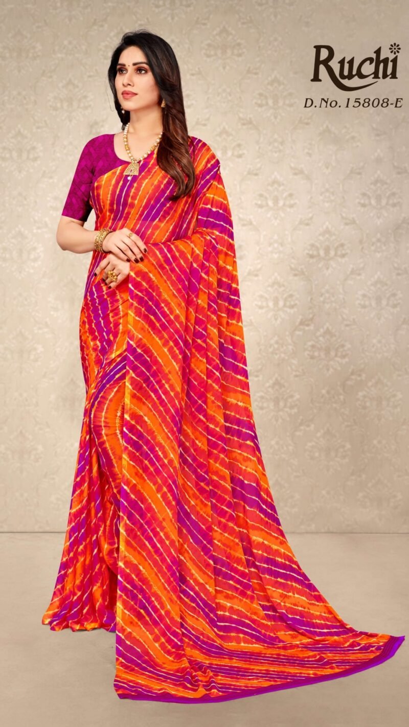 Star Chiffon Ruchi Wholesale Saree Market Delhi - Wholesale Saree