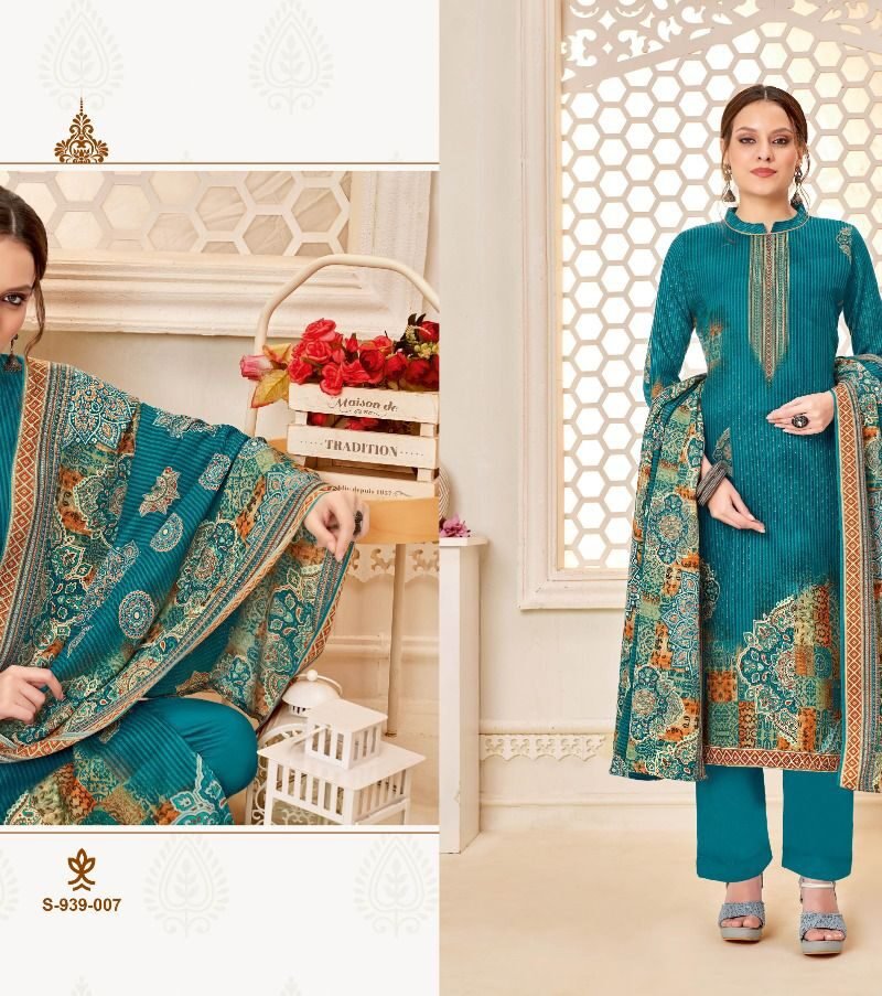 Zara Fyra Designing Pashmina Suits Wholesale Online