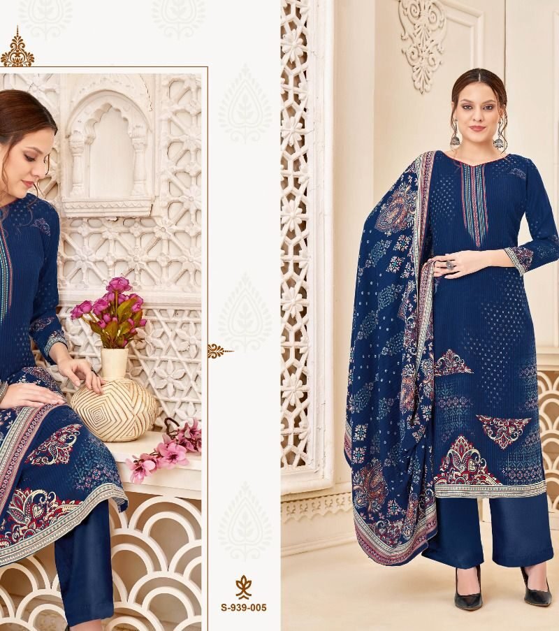 Zara Fyra Designing Pashmina Suits Wholesale Online