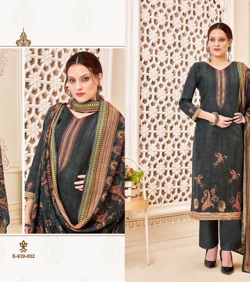 Zara Fyra Designing Pashmina Suits Wholesale Online