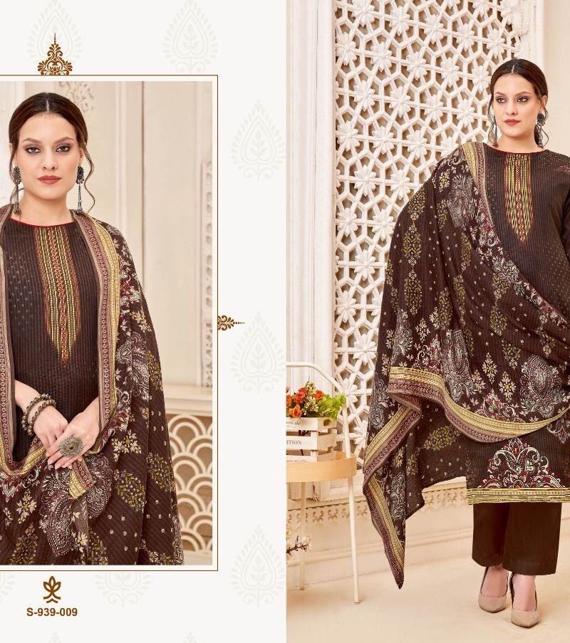 Zara Fyra Designing Pashmina Suits Wholesale Online