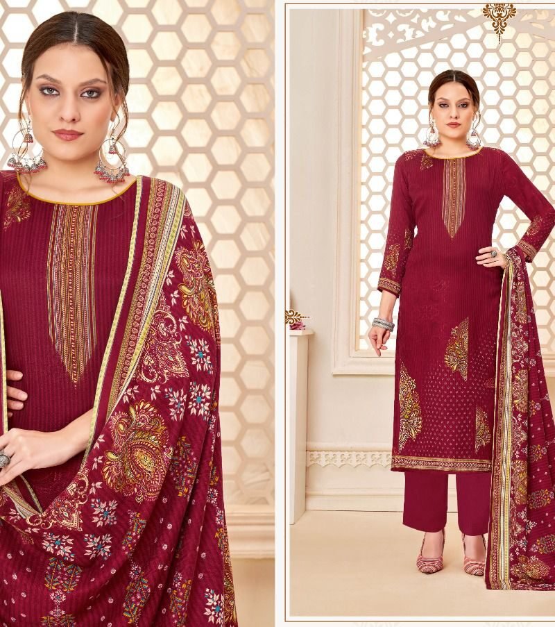 Zara Fyra Designing Pashmina Suits Wholesale Online