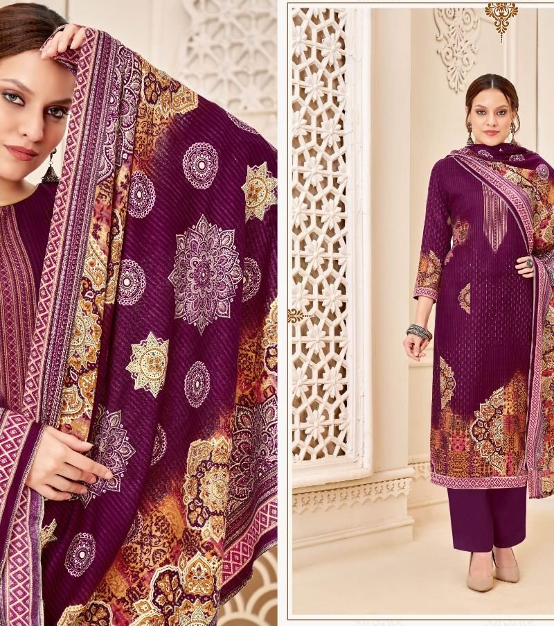 Zara Fyra Designing Pashmina Suits Wholesale Online