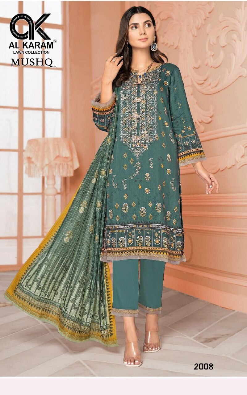 Al Karam Musq Vol 02 Self Embroidery Collection