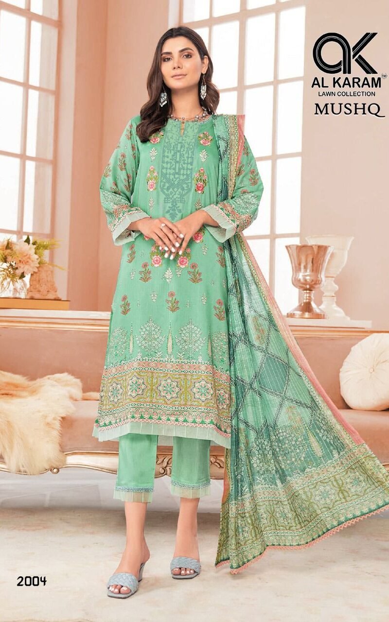 Al Karam Musq Vol 02 Self Embroidery Collection