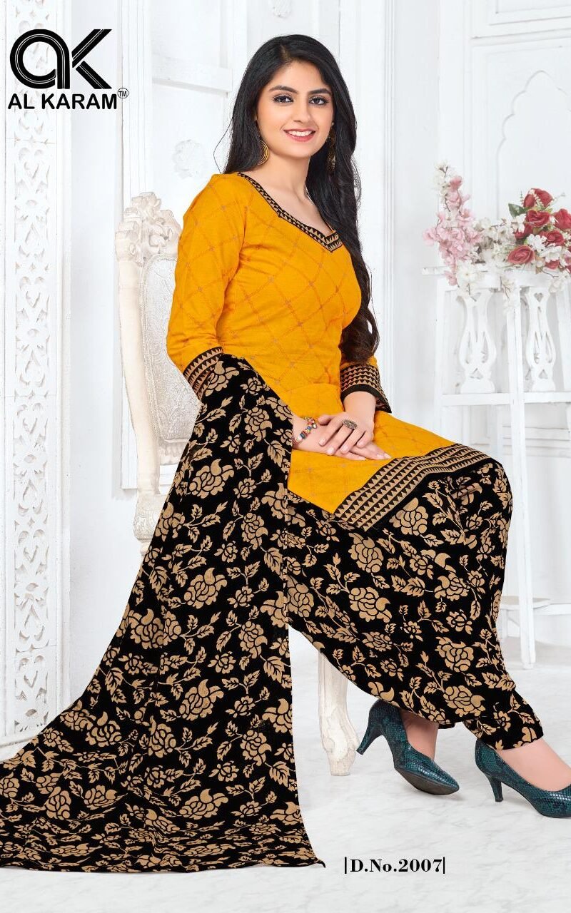 Al karam Amber Patiyaal Vol 2 Wholesale Cotton Dress Material