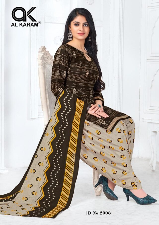 Al karam Amber Patiyaal Vol 2 Wholesale Cotton Dress Material