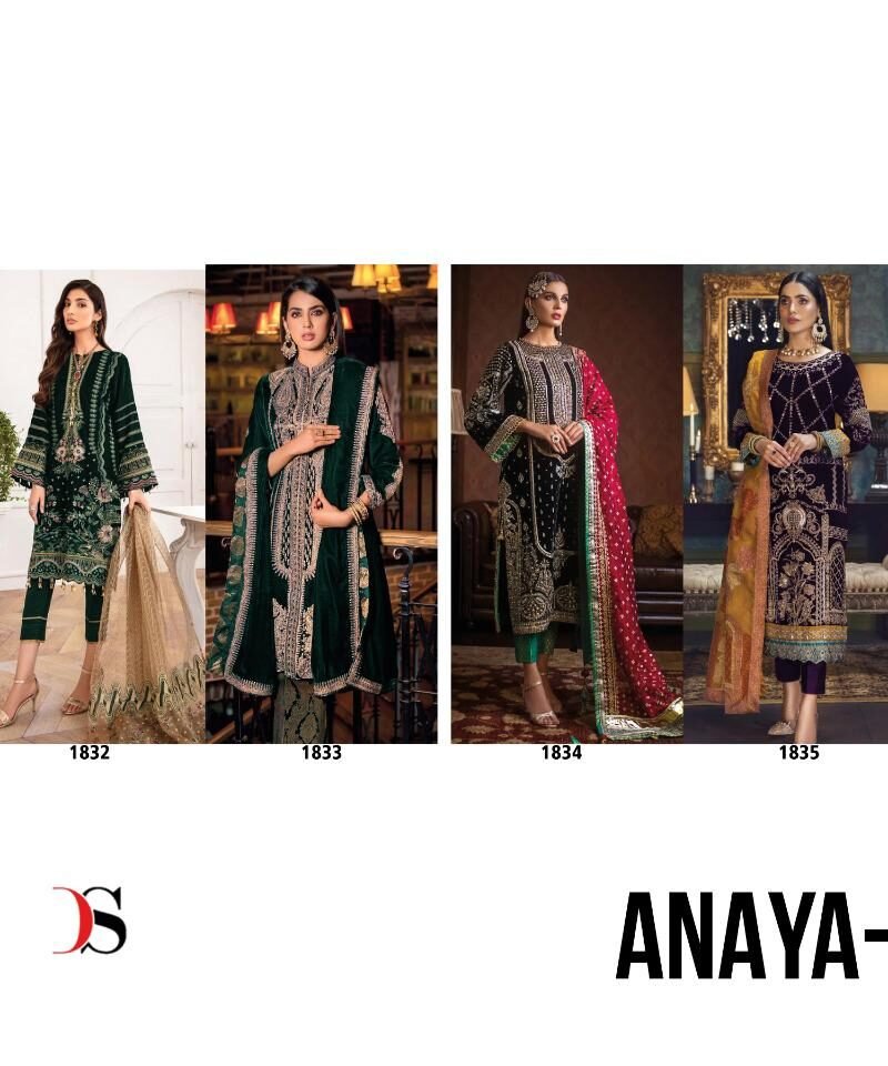 Anaya Velvet Vol 2 Deepsy Pashmina Suits Wholesale Online