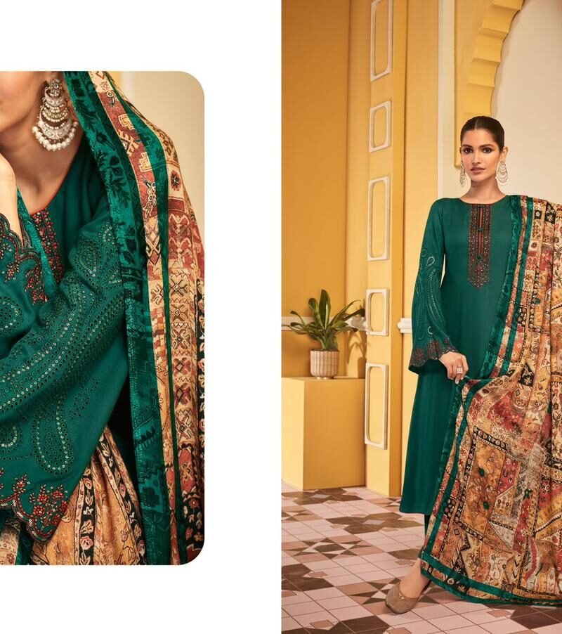 Bahaar Mumtaz Arts Kashmiri Pashmina Suits Online