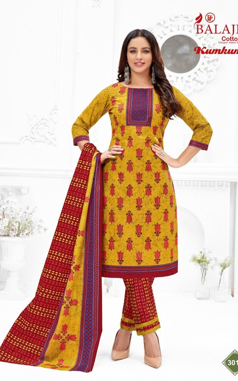 Balaji Kumkum Vol 30 Wholesale Cotton Dress Material