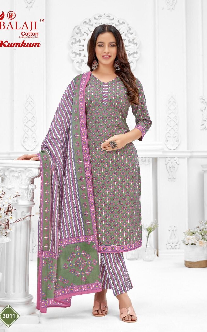 Balaji Kumkum Vol 30 Wholesale Cotton Dress Material