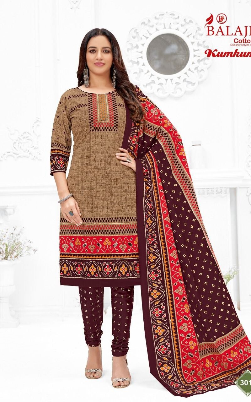 Balaji Kumkum Vol 30 Wholesale Cotton Dress Material
