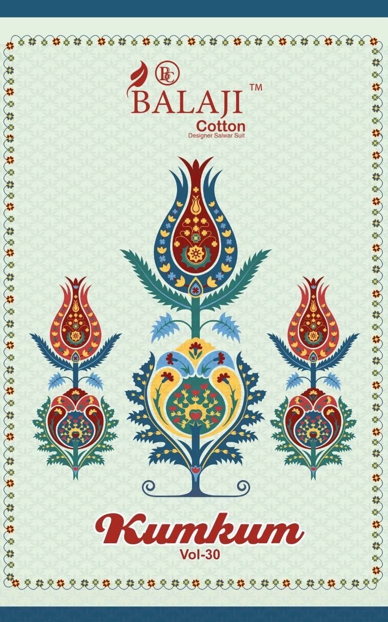 Balaji Kumkum Vol 30 Wholesale Cotton Dress Material