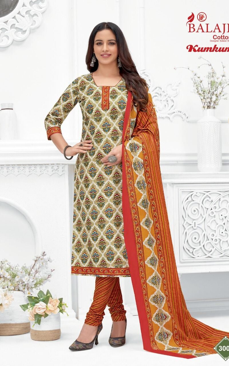 Balaji Kumkum Vol 30 Wholesale Cotton Dress Material
