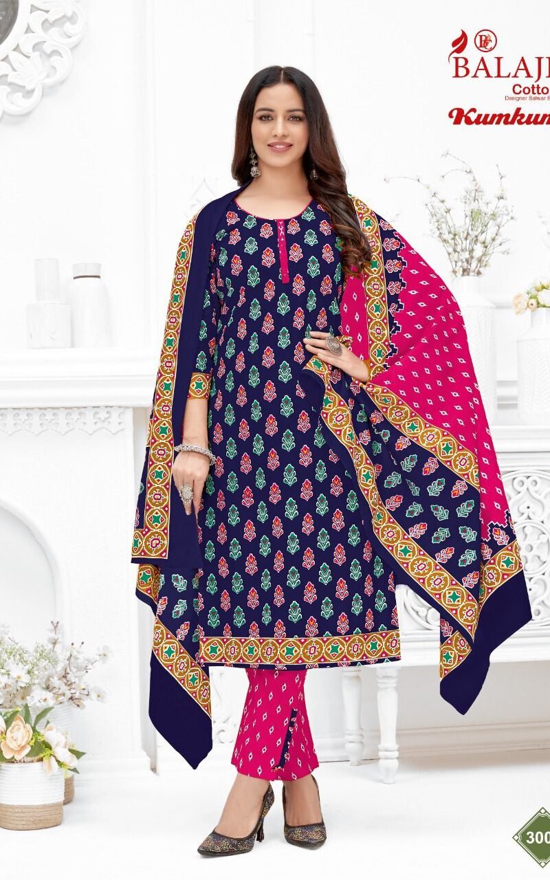 Balaji Kumkum Vol 30 Wholesale Cotton Dress Material
