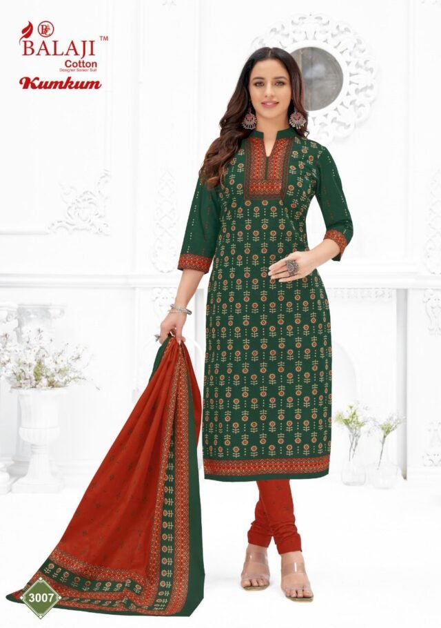 Balaji Kumkum Vol 30 Wholesale Cotton Dress Material