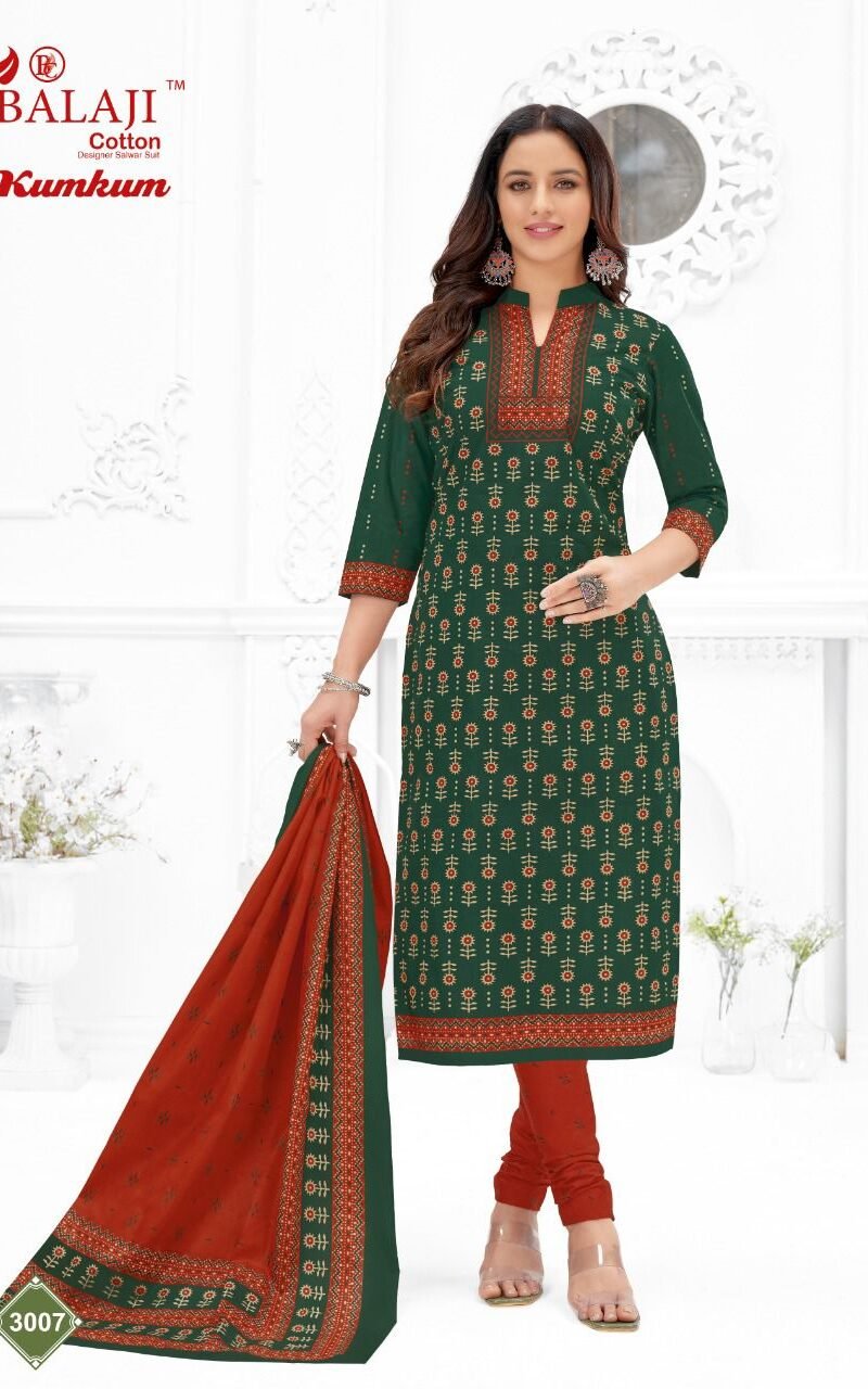 Balaji Kumkum Vol 30 Wholesale Cotton Dress Material